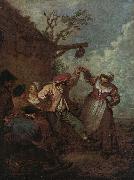 Jean-Antoine Watteau Peasant Dance china oil painting artist
